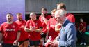 Prince Charles visits Wales squad