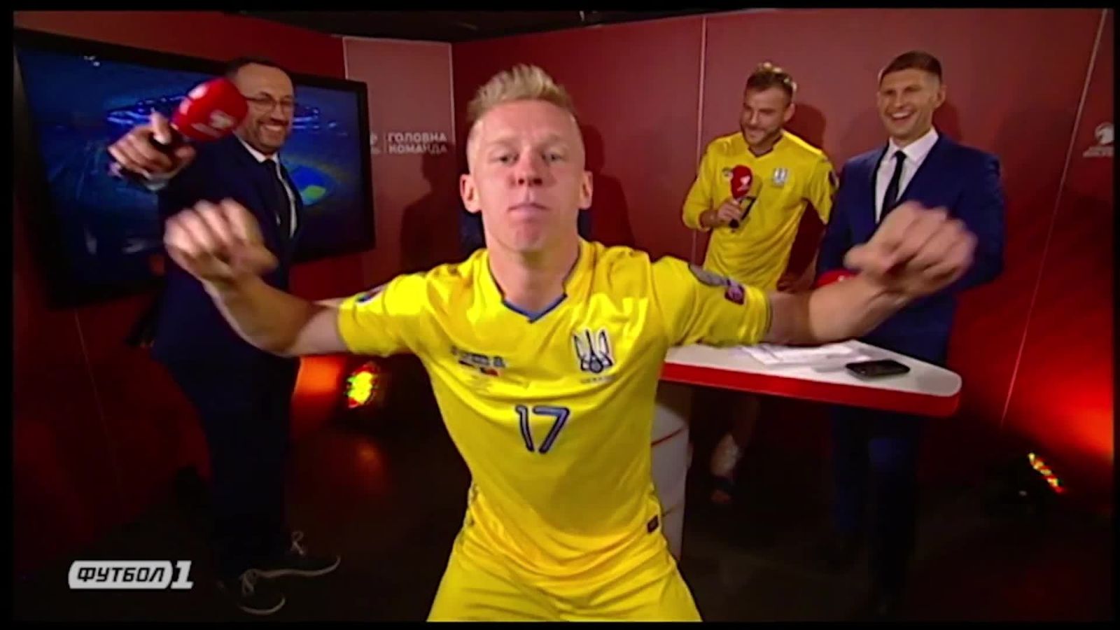 Zinchenko's wild Ukraine celebrations! Football News Sky Sports