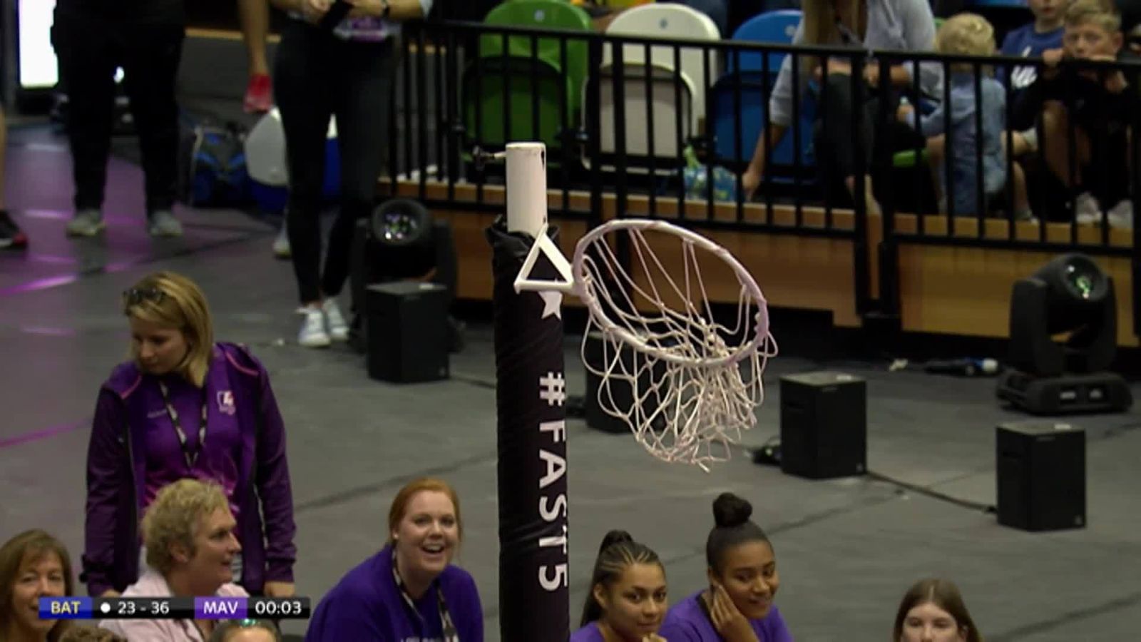 Match finishes early after hoop breaks! Netball News Sky Sports
