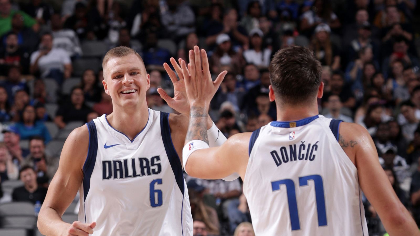 Luka Doncic and Kristaps Porzingis fire as Dallas ...