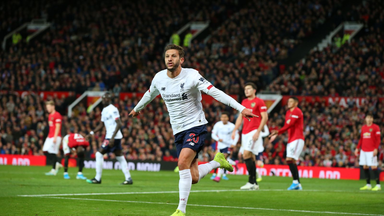 Manchester United 11 Liverpool Adam Lallana saves point