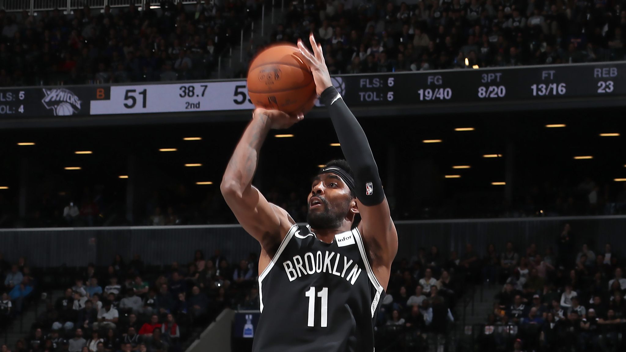 Kyrie Irving of the Brooklyn Nets poses for a portrait in the New