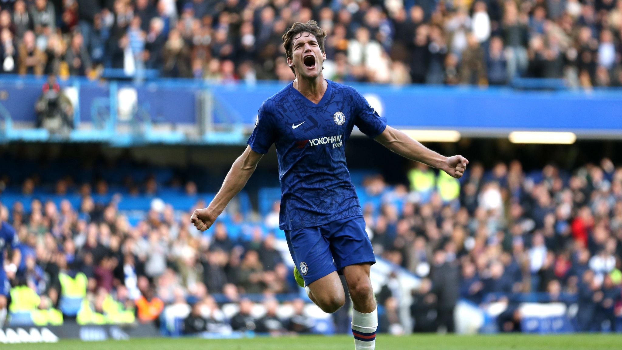 Slavia Prague 0-1 Chelsea: Late Marcos Alonso goal gives Blues