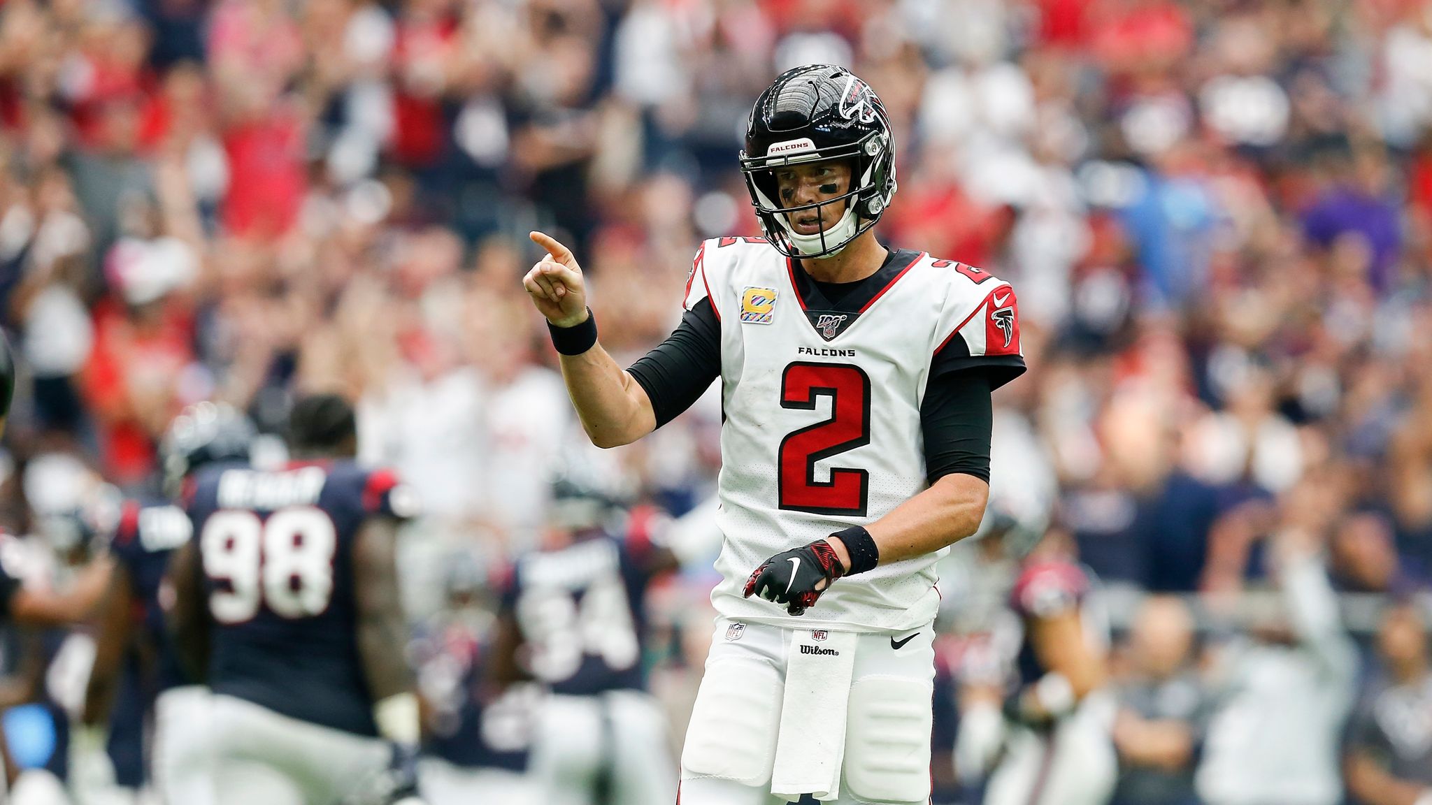 Atlanta Falcons quarterback Matt Ryan wearing a Salute to Service