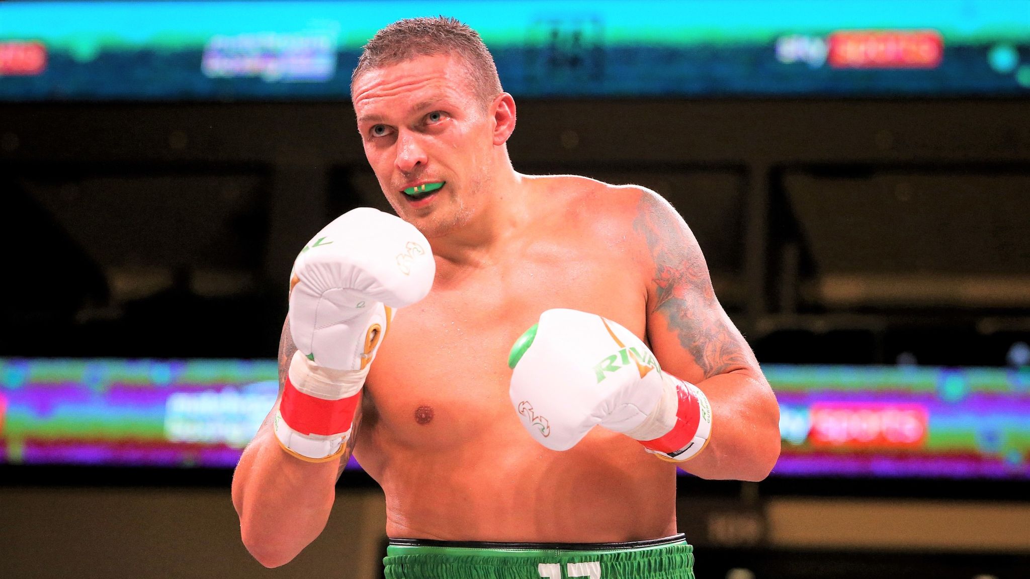 Oleksandr Usyk is waiting on Anthony Joshua's decision to agree world