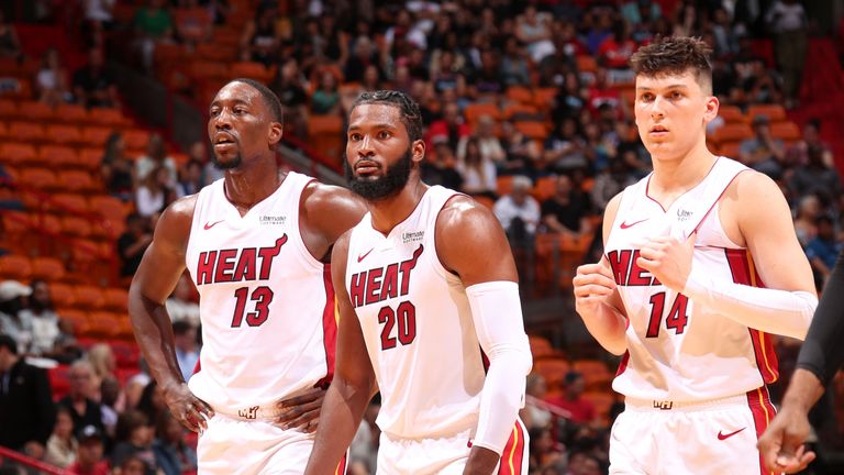 Miami Heat's young core of Bam Adebayo, Justise Winslow and Tyler Herro 