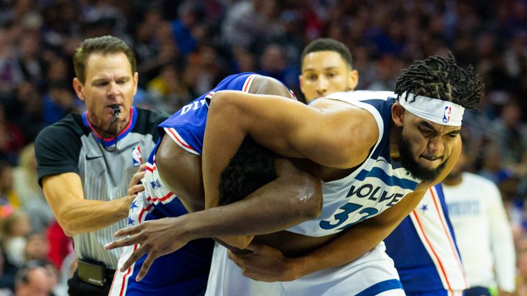 Joel Embiid And Karl-Anthony Towns Feud Spills Onto Social Media After ...