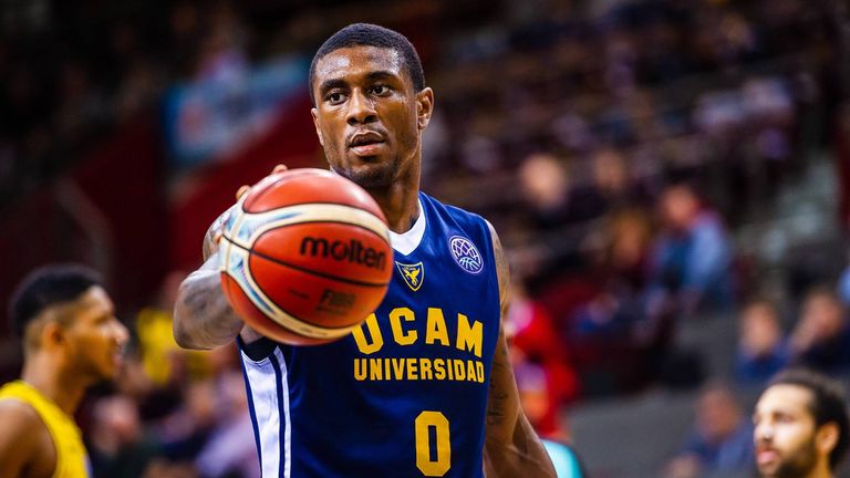 Ovie Soko in action for UCAM Murcia