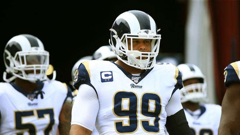 Two-time Defensive Player of the Year Aaron Donald and the Los Angeles Rams are heading to London