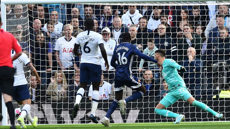 Abdoulaye Doucoure gives Watford the lead at Tottenham Hotspur Stadium