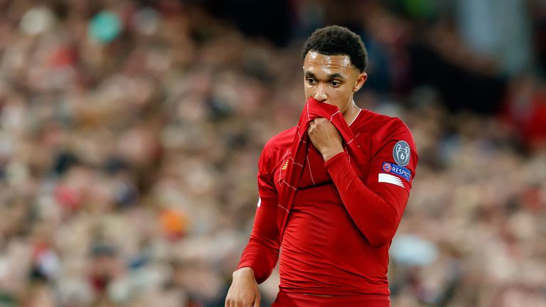 Trent Alexander-Arnold was missing from Liverpool's travelling party