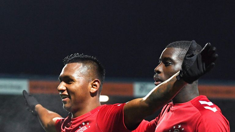 Rangers' Alfredo Morelos celebrates making it 4-0