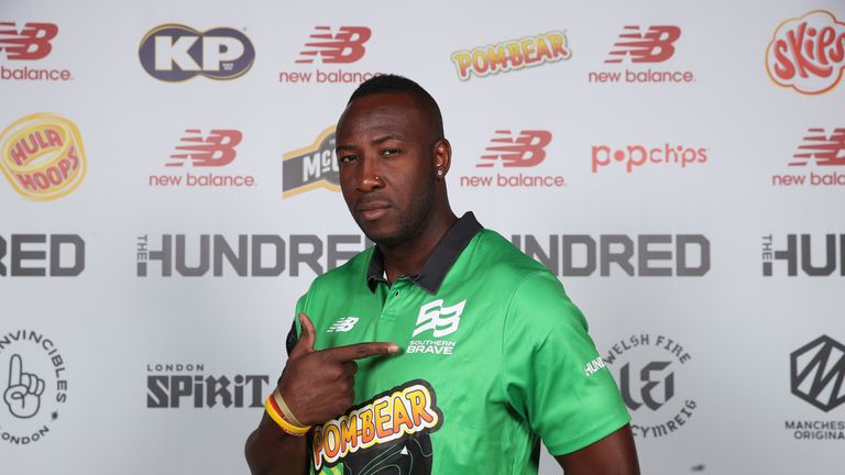 Andre Russell was selected by Southern Brave in The Hundred draft