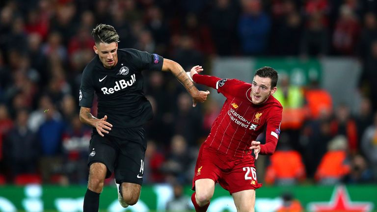 Robertson was a constant outlet for Liverpool on the left and deserved his goal
