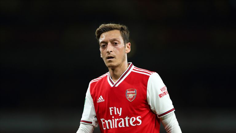 Mesut Ozil has only made two appearances this season