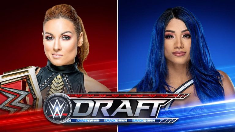 Becky Lynch represents Raw against SmackDown's Sasha Banks for the right to make the first pick in tonight's leg of the 2019 draft