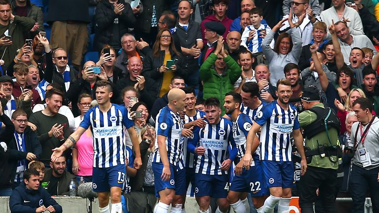 Brighton Connolly celebrates vs Spurs