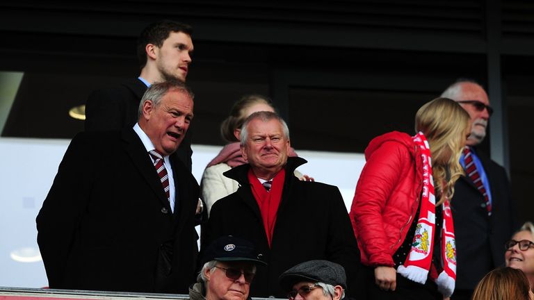 City owner Steve Lansdown (right) said he was "shocked and disappointed" about the alleged events away at Luton