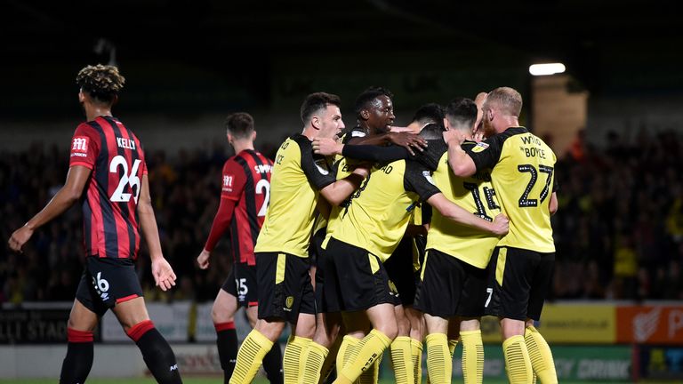 Burton beat Bournemouth 2-0 in the previous Carabao Cup round