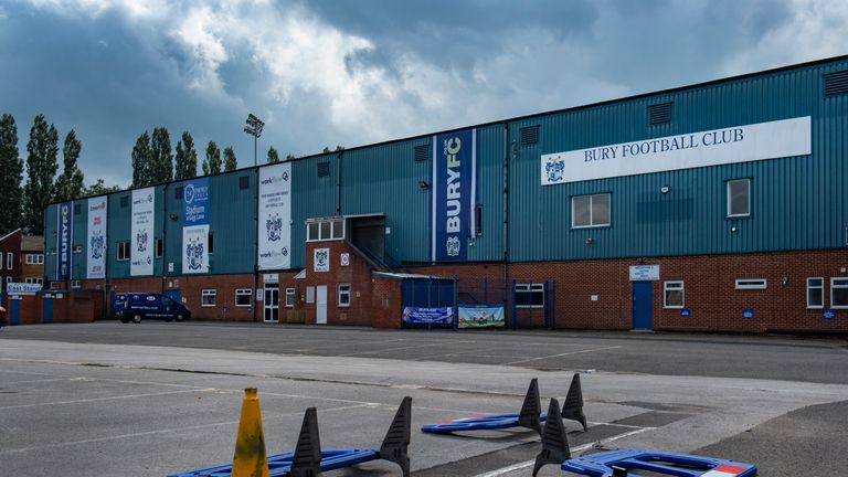 Bury were expelled from League One at the end of August.