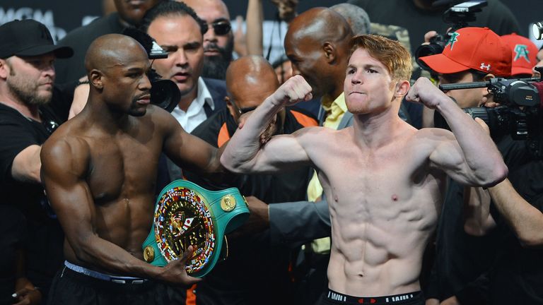 Canelo was forced to drop to 152lbs by Mayweather