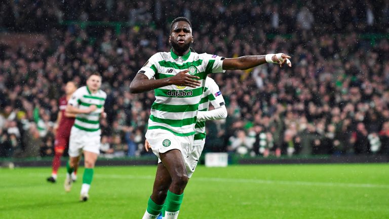 Odsonne Edouard celebra su gol de apertura contra Cluj