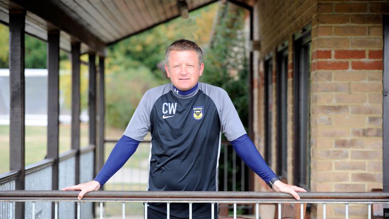 Chris Wilder during his time in charge of Oxford United