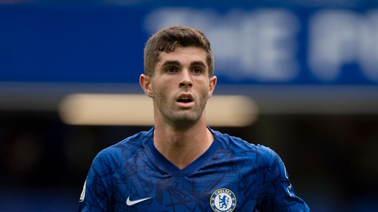 LONDON, ENGLAND - AUGUST 31: Christian Pulisic of Chelsea during the Premier League match between Chelsea FC and Sheffield United at Stamford Bridge on August 31, 2019 in London, United Kingdom. (Photo by Visionhaus)