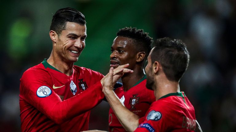 Cristiano Ronaldo está en 99 goles internacionales para Portugal