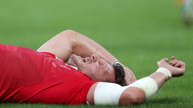 Biggar was injured during Wales' 25-29 victory over Australia in Tokyo
