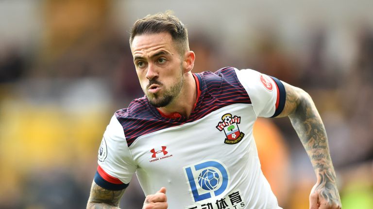 Danny Ings celebrates putting Southampton ahead at Molineux