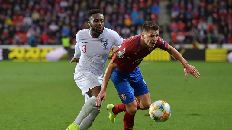 Danny Rose endured a difficult night in Prague as England surrendered a lead