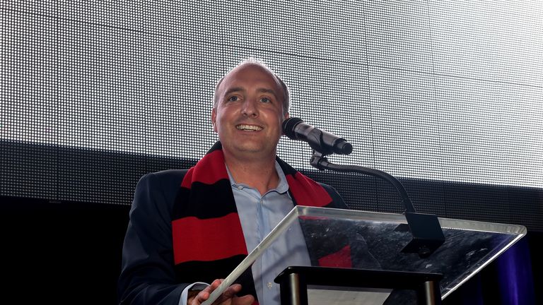 Darren Eales at the MLS Atlanta Launch Event at SOHO on July 7, 2015 in Atlanta, Georgia.