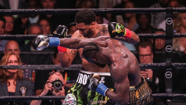 Wilder KO'd Dominic Breazeale in his previous fight
