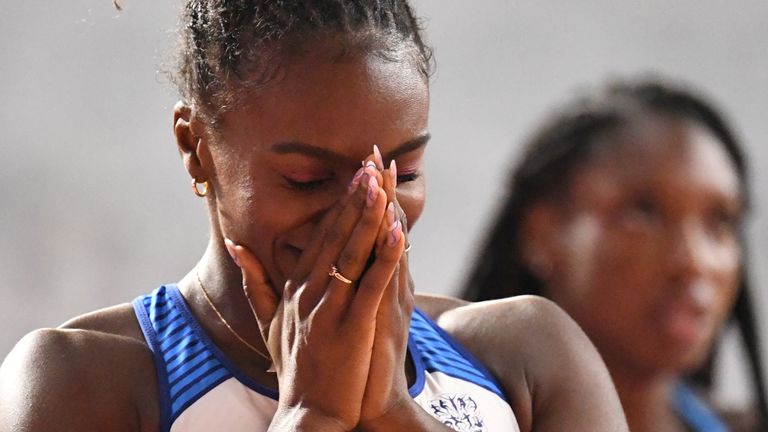 Dina Asher-Smith claimed 200m gold at the World Championships