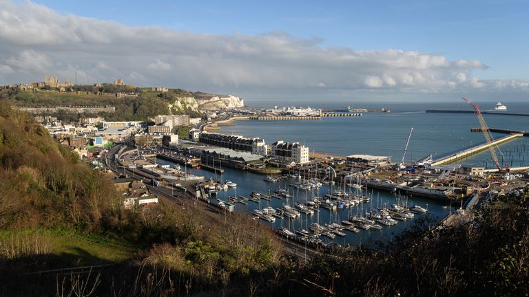 General view of Dover Harbour