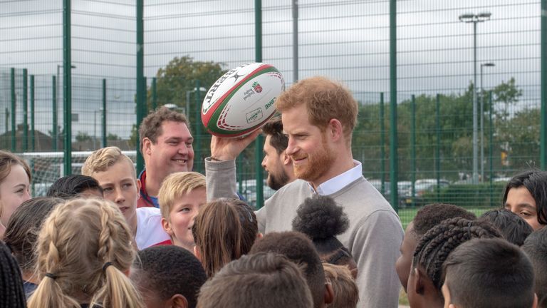 Prince Harry is a patron of the Rugby Football Union