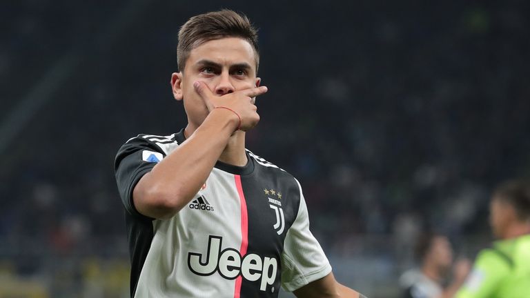 during the Serie A match between FC Internazionale and Juventus at Stadio Giuseppe Meazza on October 6, 2019 in Milan, Italy.