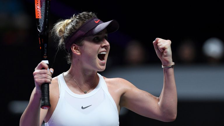 Wta Finals Elina Svitolina Defeats Simona Halep To Reach Semi Finals Tennis News Sky Sports