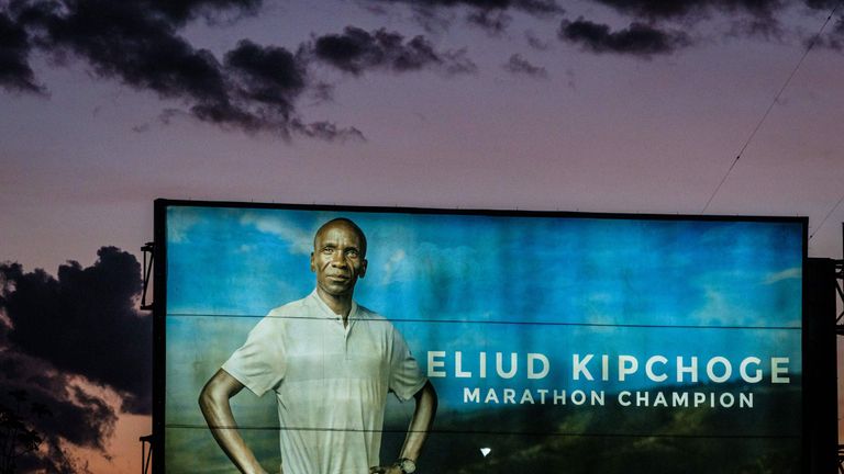 Kipchoge is the current holder of the Marathon world record