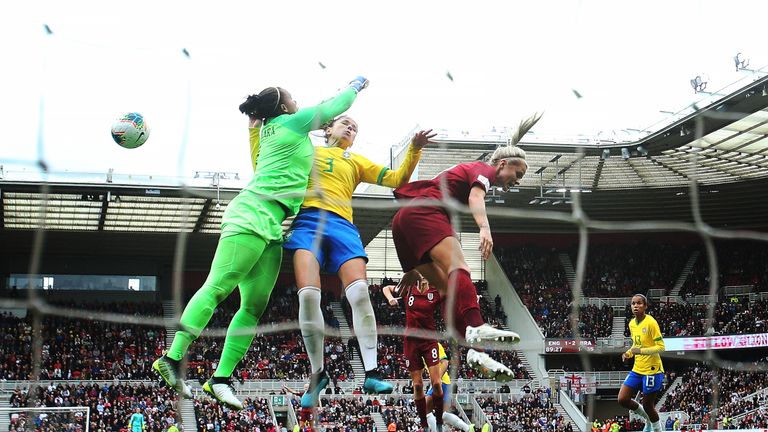 The Lionesses sold outMiddlesbrough's  Riverside Stadium for their friendly against Brazil in September