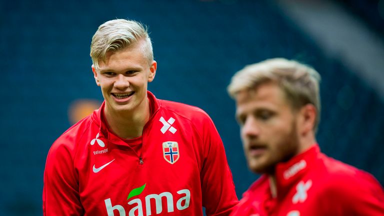 Erling Haaland has featured for Norway at every from U15s to seniors