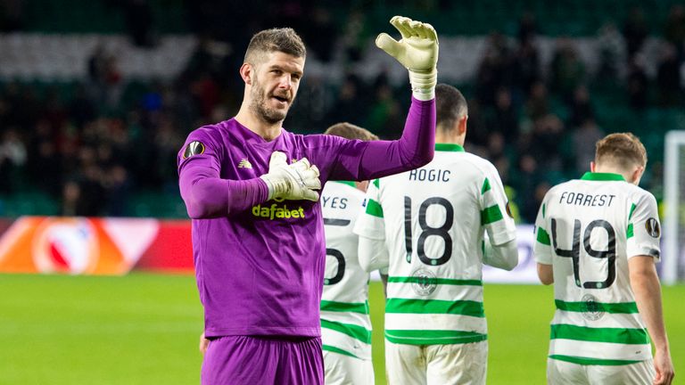 Fraser Forster played a key role in Celtic’s win