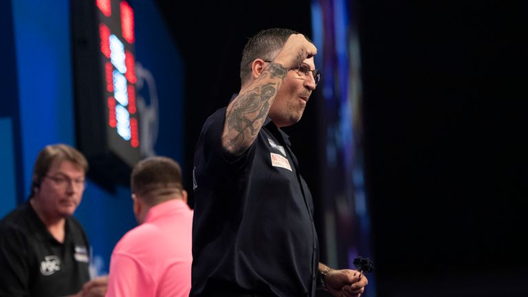 Gary Anderson proved too good for Keegan Brown at the Citywest Hotel