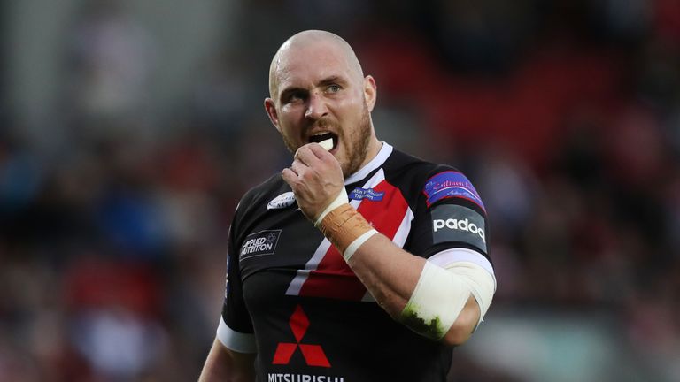 Picture by Paul Currie/SWpix.com - 17/05/2019 - Rugby League - Betfred Super League - St Helens v Salford Red Devils - The Totally Wicked Stadium, Langtree Park, St Helens, England - Salford Red Devils' Gil Dudson