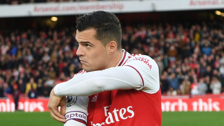 Granit Xhaka should be stripped of the Arsenal captaincy, according to Charlie Nicholas