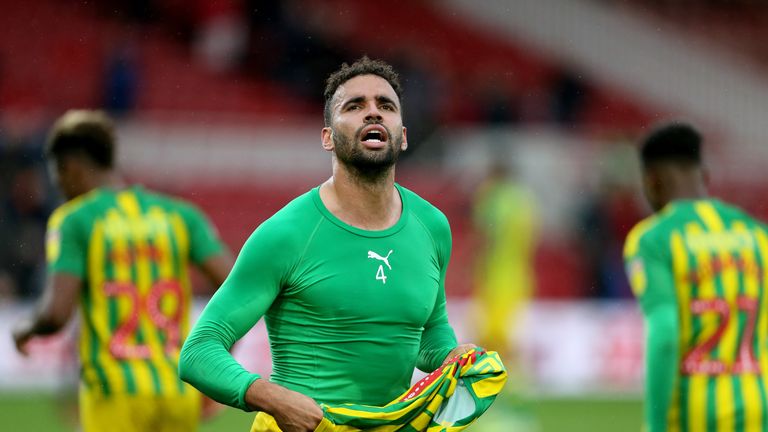 Hal Robson-Kanu after the Sky Bet Championship match at The Riverside Stadium