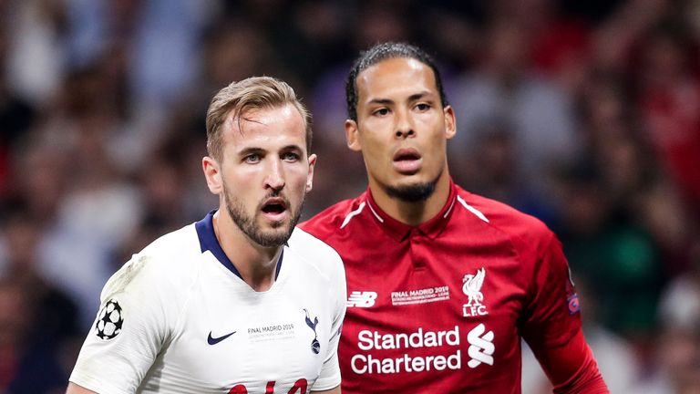 Harry Kane and Virgil van Dijk will face each other for the first time since the Champions League final in June