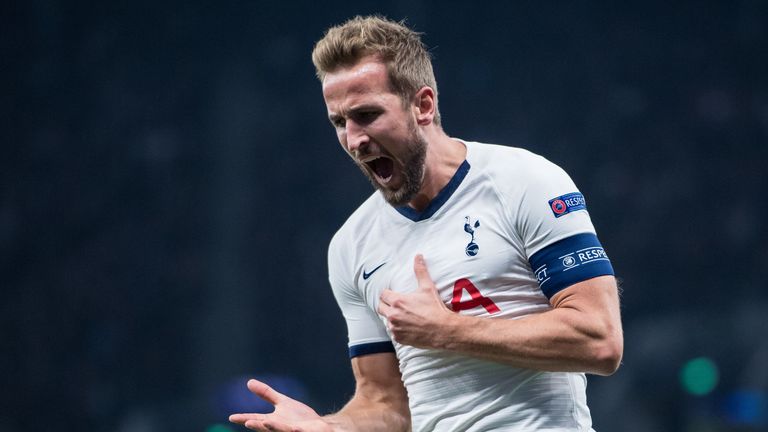 Tottenham's Harry Kane celebrates
