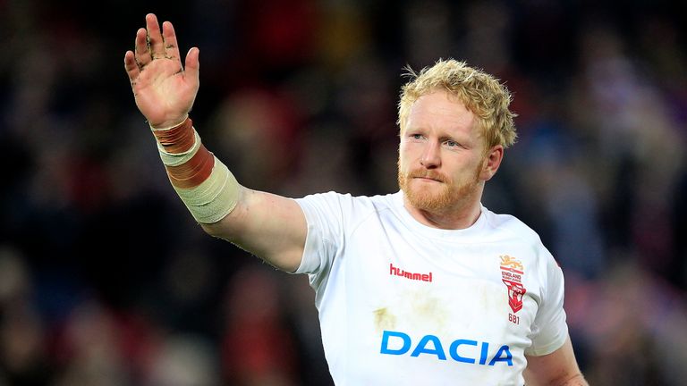 Picture by Chris Mangnall/SWpix.com - 04/11/2018 - Rugby League - International Series - England v New Zealand - Anfield Stadium, Liverpool, England -
England's James Graham